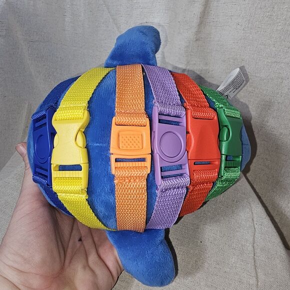 Buckle Toys Blu Whale Plush Fine Motor Colors & Problem Solving Development Toy - Picture 3 of 6